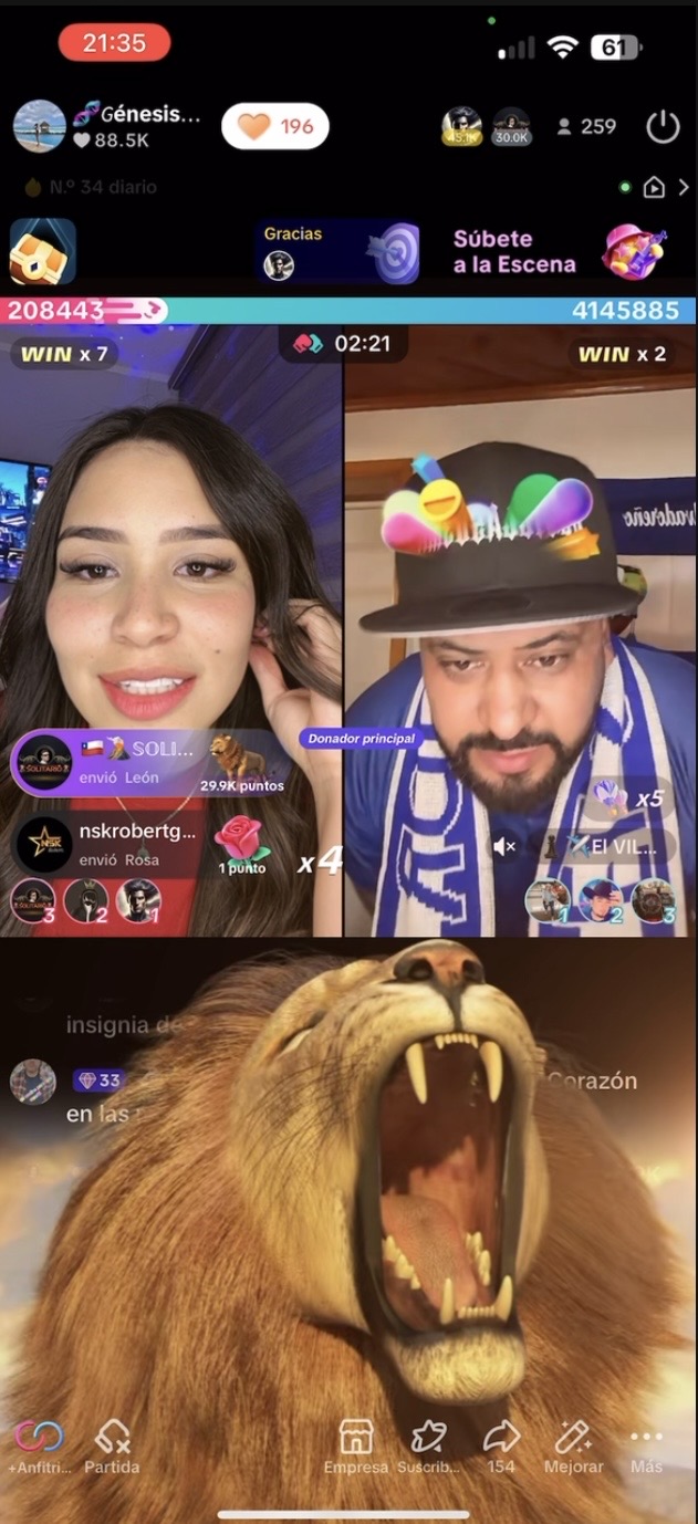 TikTok LIVE creador BYGR 9